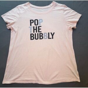 Torrid Shirt Womens 2X Slim Fit Pop The Bubbly Celebrate Tee Top Sparkle